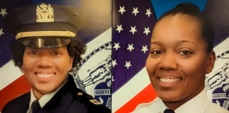 NYPD Captain Janelle Sanders, who was assigned to the 32nd Precinct in Harlem, joined the department in 2000 and was promoted to captain in 2021, is survived by her two young daughters, her dog Hunter and her loving family. (Courtesy of NYPD Chaplains Unit and Twitter)