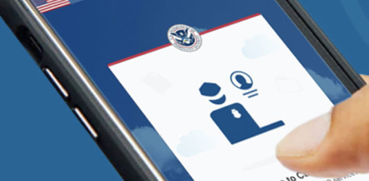 CBP One™ is a mobile application that serves as a single portal to a variety of CBP services. Through a series of guided questions, the app will direct each user to the appropriate travel or trade services based on their needs. (Courtesy of CBP)