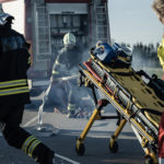 On,The,Car,Crash,Traffic,Accident,Scene:,Paramedics,And,Firefighters