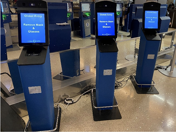 Facial comparison provides a faster and more secure experience for trusted travelers by automating the comparison of the traveler to their document photo. (Courtesy of CBP)
