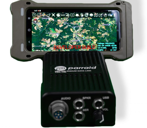 The Vector Iridium Data Link (VIDL) is a portable command and control system using the Iridium satellite communications network that operates as Push-to-Talk (PTT) with a handset similar to the one used with common tactical radios.