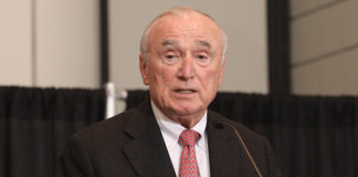 Former NYPD and LAPD Police Commissioner, and current Vice Chairman of the Secretary of Homeland Security’s Advisory Council, Bill Bratton addresses attendees at the 2022 'ASTORS' Awards Ceremony and Banquet Luncheon in New York City.