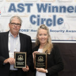 John Durkin, the Regional Director for Region 2 within the Cybersecurity and Infrastructure Security Agency, accepts the awards on behalf of Mr. Natarajan and CISA at the 2022 'ASTORS' Awards Ceremony and Banquet Luncheon in NYC.