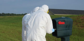 The yeast reference material was used in a functional field exercise for first responders in a nonpowdered form. The material challenged the entire detection workflow, from sample to answer, and enabled participants to demonstrate their ability to detect a biological material in the field with minimal risk. The field exercise was led by Captain Bryon Marsh (retired, Georgia National Guard 4th Civil Support Team) at Guardian Centers in Perry, Georgia. (Courtesy of NIST by N. Lin)