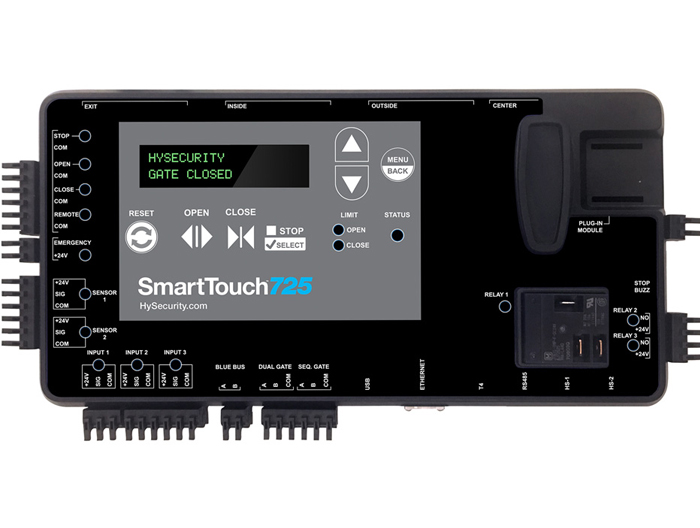 The SlideDriver II utilizes a new series of SmartTouch controllers to simplify installation and streamline configuration. (Courtesy of HySecurity by NICE)