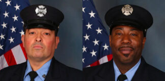 Firefighters Augusto Acabou and Wayne Brooks Jr., who died fighting a blaze on a cargo ship, were products of Engine 16 in Newark’s Ironbound neighborhood. (Courtesy of the Newark Department of Public Safety)
