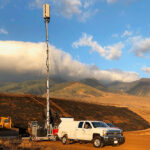 FirstNet SatCOLT (Satellite Cell on Light Truck) in Lahaina, Maui