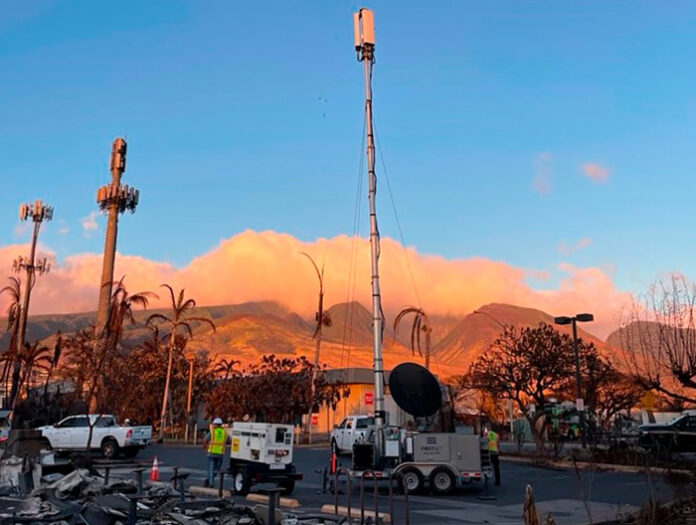 As first responders work to contain the wildfires and help their community, we are honored to be by their side, delivering FirstNet® connectivity and an unparalleled level of support for their response and recovery efforts. (Courtesy of FirstNet by AT&T and X)