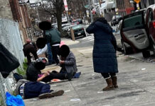 Street scene showing open narcotic usage in Kensington, Philadelphia. CNN reports that nearly 70,000 people in the U.S. died of drug overdoses that involved fentanyl in 2021, almost a four-fold increase over five years. The report states that fentanyl was involved in about 22 deaths per 100,000 people. (Courtesy of Rigaku)