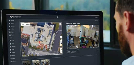 Layered on top of existing security cameras, 2022 'ASTORS' Award Champion ZeroEyes’ proprietary software will automatically identify guns the moment they become visible and alert safety personnel within 3 to 5 seconds. (Courtesy of ZeroEyes)