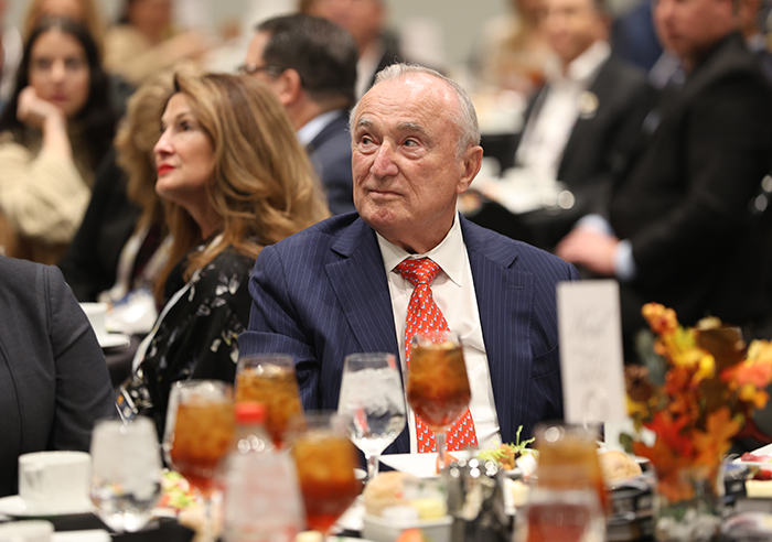 Commissioner Bill Bratton, the 2023 'ASTORS' Lifetime Achievement Award Recipient, enjoys the 2023 ‘ASTORS’ Homeland Security and Excellence in Public Safety Awards Ceremony and Banquet Luncheon in New York City.