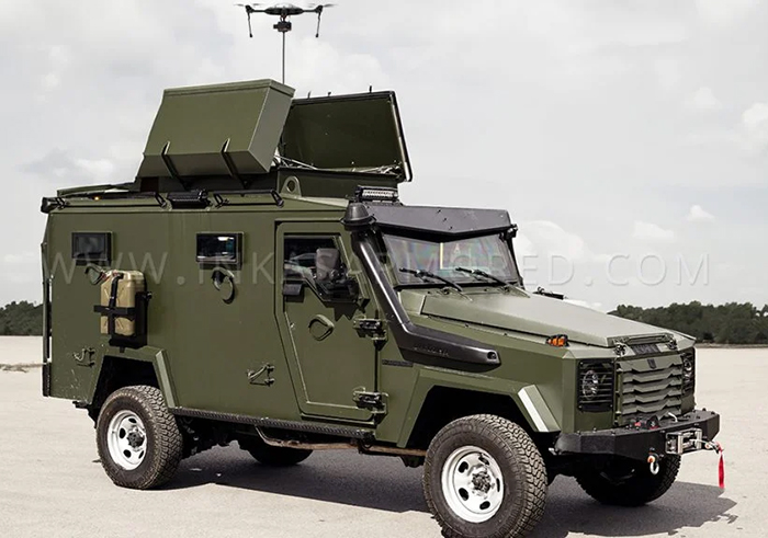 The INKAS® Hudson Recon is purposefully designed as a tactical armored vehicle for border patrol, counter-terrorism reconnaissance, and surveillance operations.